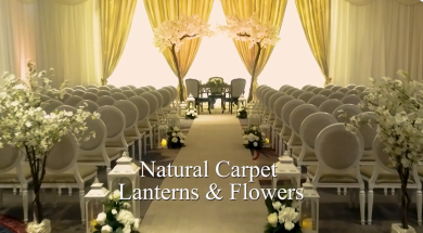 Ivory Carpet, Lanterns & Flowers, Johnstown Estate, Enfield, Co. Meath
