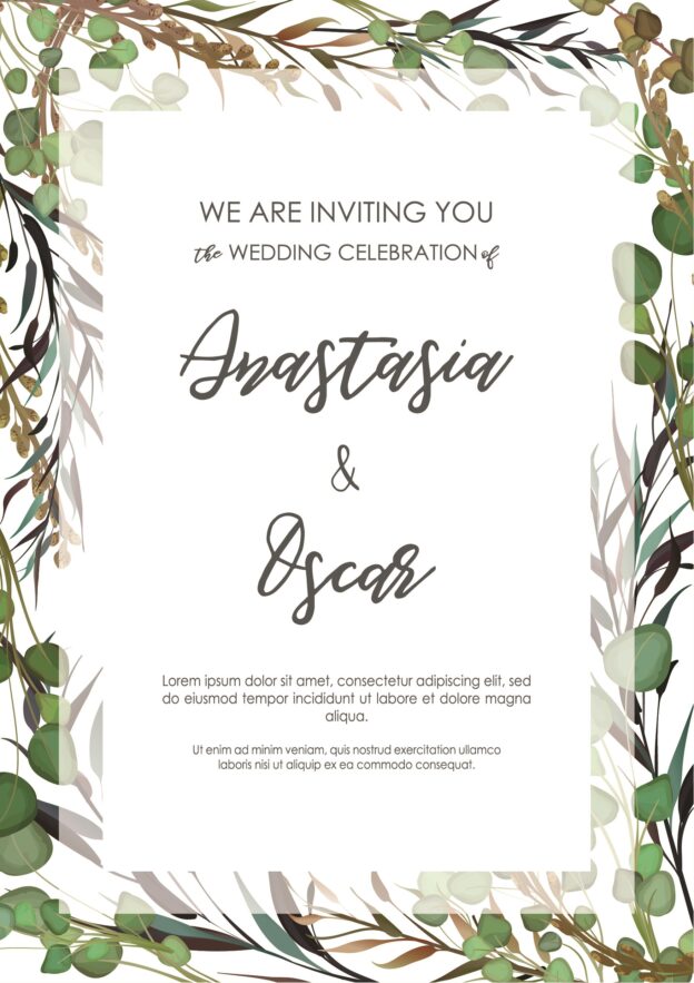 Eucaliptus Garden Invitation