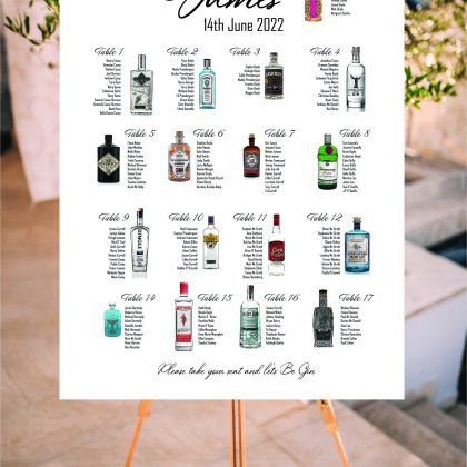 Let's Be-Gin Seating Plan