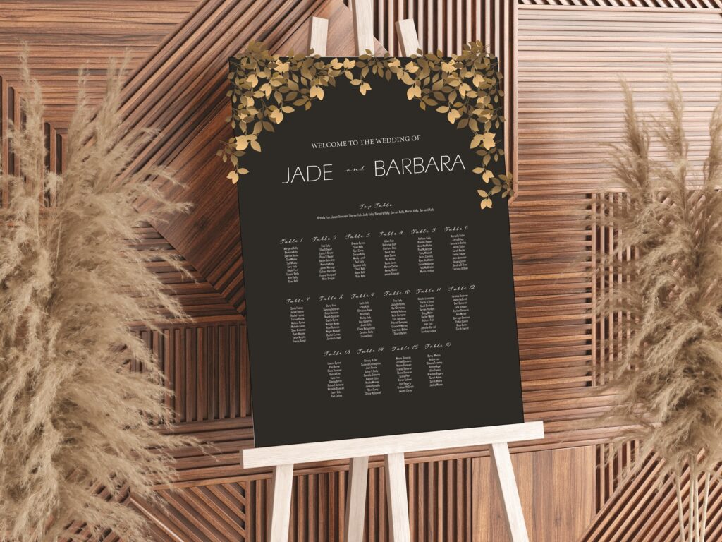 black-gold-wedding-seating-plan-wowweddings