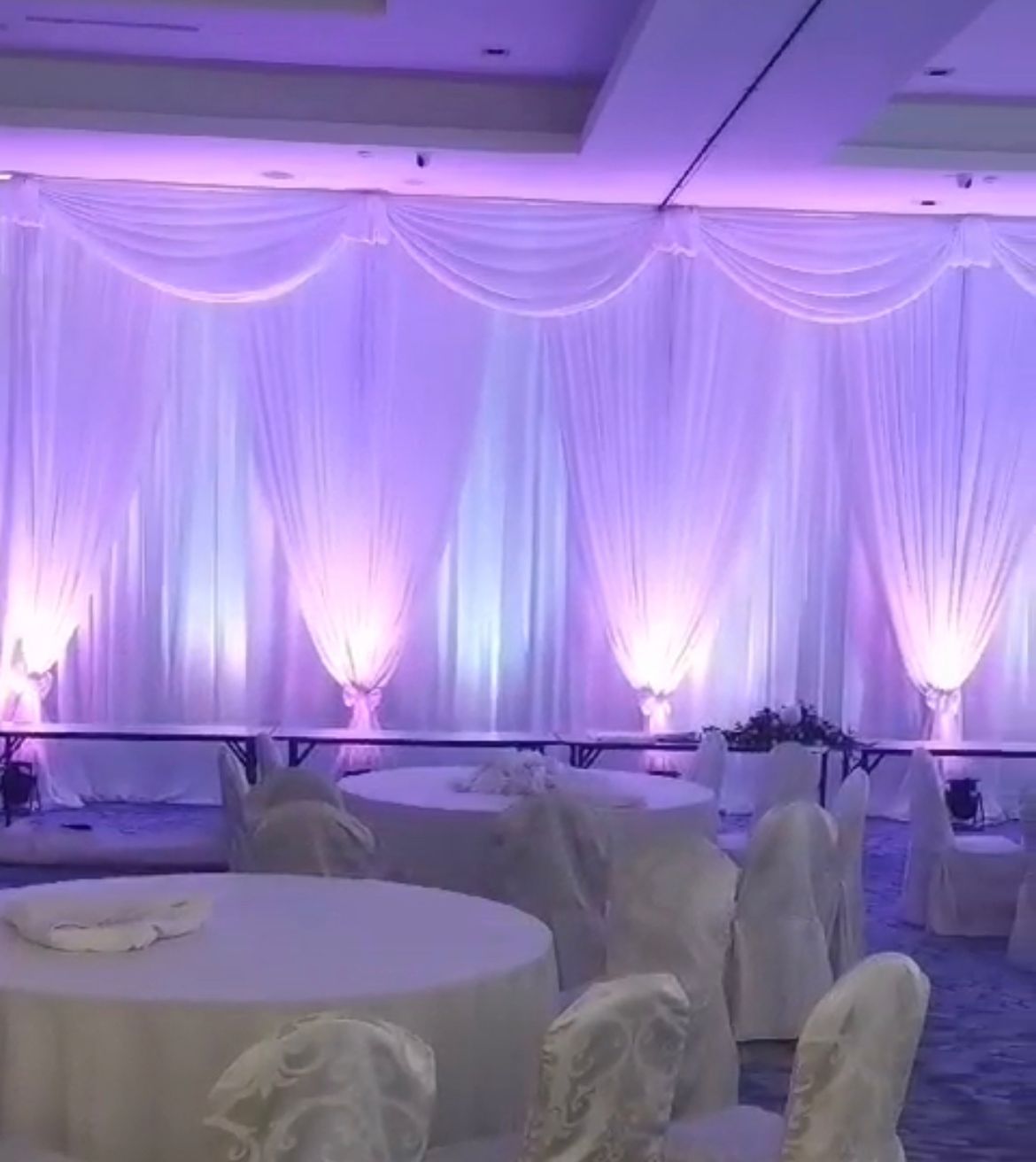 Wedding Vibes with Fairylight Backdrops and Uplighters WowWeddings